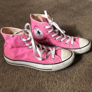 Pink High Top Converse